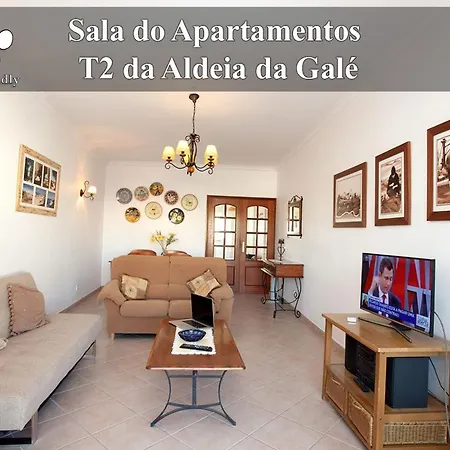 Os A Ramos Na Da Gale Estao Inserido Em Com Piscina, Fica Apenas A 350 Metros Da Da Gale - Com Ar Condicionado Tanto Nos Quartos Na Sala, Smart Tv Com Prime Video E Cozinha Completa Appartement Albufeira